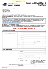 D9379 - Electric Mobility Aid Part 3 Trial Form