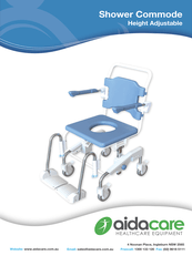 Verto Height Adjustable Shower Commode Attendant Propelled Flyer